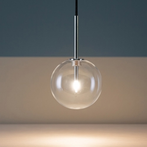 Equinoxe sp1 d25 cromo ideal lux lampada sfera boccia vetro