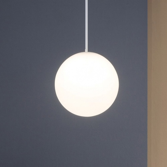 Mapa sp1 d10 ideal lux lampada a sospensione sfera bianca Mapa sp1 d10 ideal lux lampada a sospensione sfera bianca