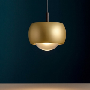 Lampada oro a sospensione sfera per cucina