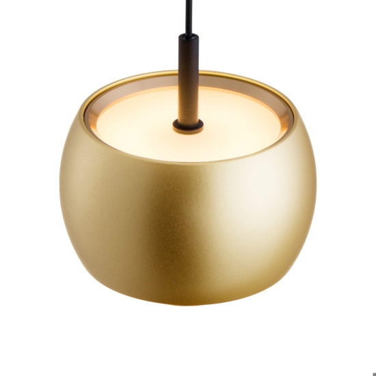 Lampada oro a sospensione sfera per cucina