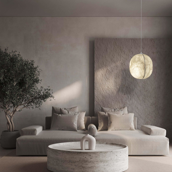 Lampadario camera da letto di seta gi gelo bianco design