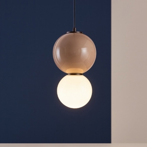 Lampada a sospensione per isola cucina moderna diametro 18cm led 3000k