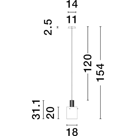 Lampada a sospensione nera vetro cilindro fume Lampada a sospensione nera vetro cilindro fume