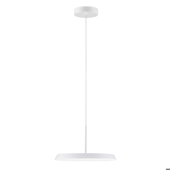 Lampadario da cucina bianco tonda minimal led 3000k