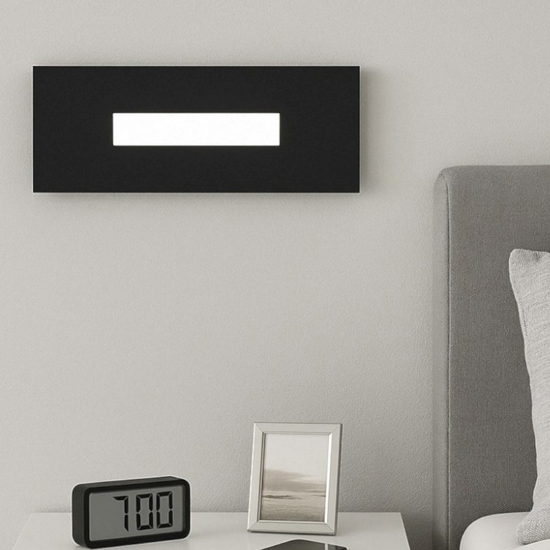 Applique da comodino nero moderna wally top light fp