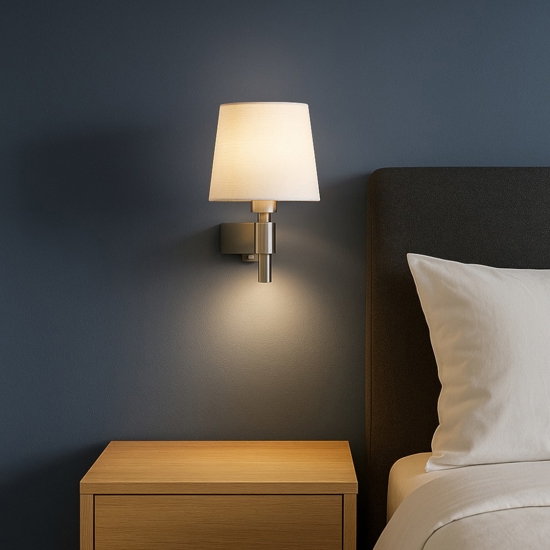 Applique per camera da letto moderna da parete con interruttore