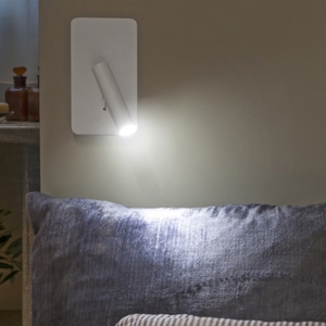 Applique 3w 3000k bianco da comodino orientabile per camera da letto