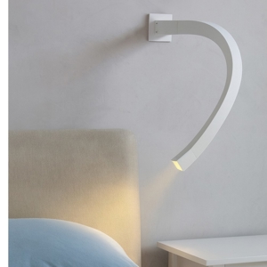 Snake w2 linea light lampada led 1,5w 3000k orientabile bianca