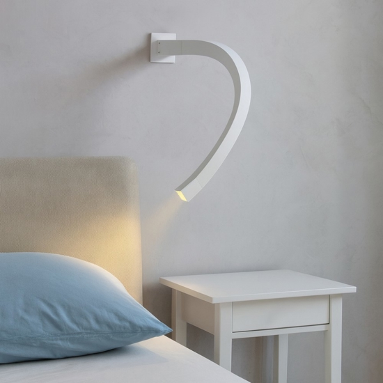 Snake w2 linea light lampada led 1,5w 3000k orientabile bianca