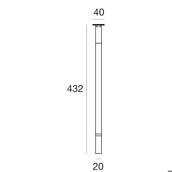 Snake w2 linea light lampada led 1,5w 3000k orientabile bianca
