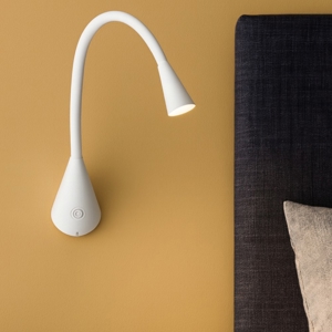 Snake linea light w1 applique led  2w 3000k con interruttore orientabile