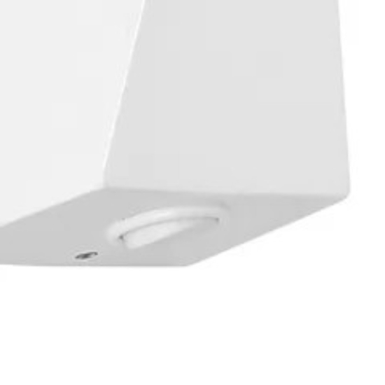 Applique linea light snake w3 con interruttore squadrato bianco