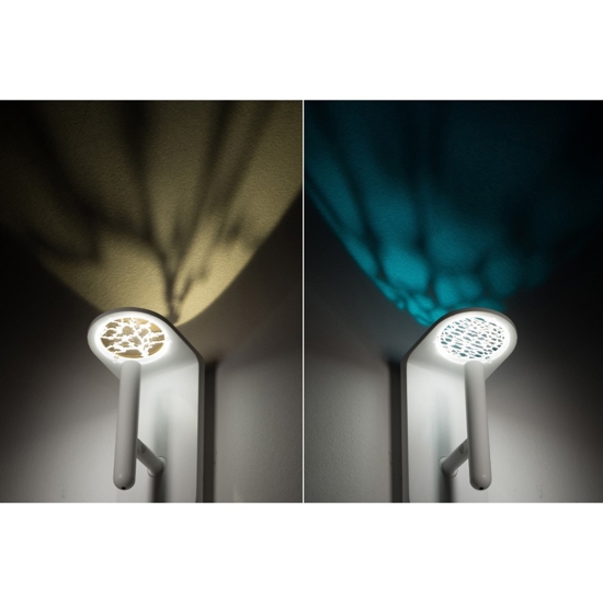 2nights stilnovo applique bianco rame per camera da letto