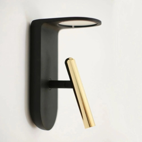 Applique nero e oro 2nights stilnovo per camera da letto