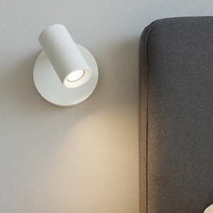 Linea light bart w applique bianco led 5w 3000k con interruttore