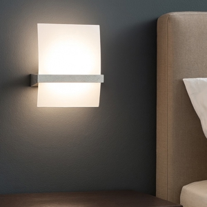 Applique da comodino legno argento toplight wood