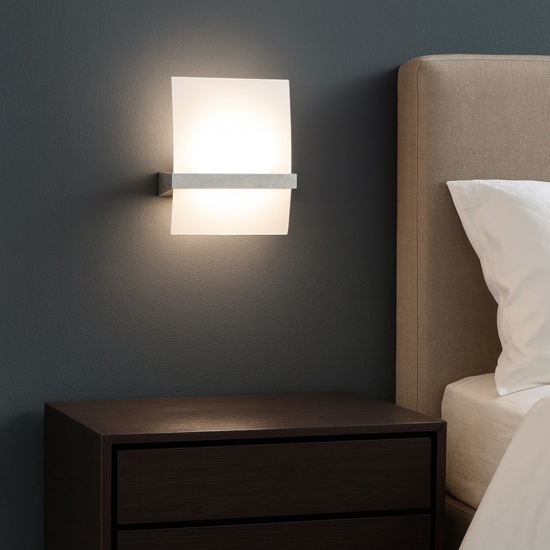 Applique da comodino legno argento toplight wood