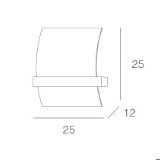 Applique da comodino legno argento toplight wood