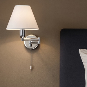 Applique da comodino cromato braccio estensibile fp