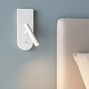 1night stilnovo applique comodini camera da letto bianca orientabile da lettura