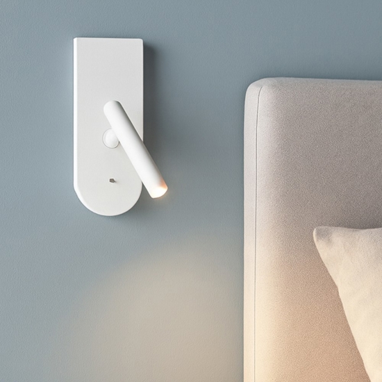 1night stilnovo applique comodini camera da letto bianca orientabile da lettura