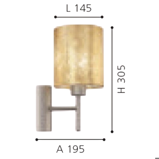 Viserbella eglo applique per comodino camera da letto paralume tessuto oro
