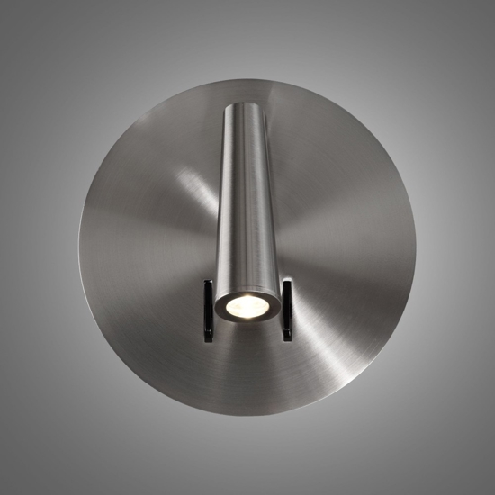 Applique camera da letto led 3000k nickel da lettura