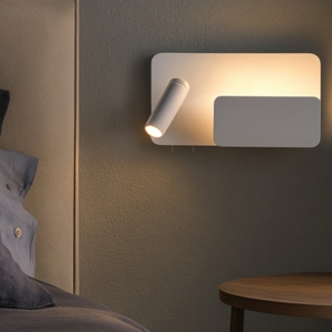 Visualizza i dettagli per Applique bianca per testata camera da letto sinistro multifunzione luce da lettura Applique bianca per testata camera da letto sinistro multifunzione luce da lettura