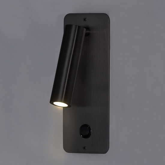 Applique da incasso per comodino camera da letto 3w 3000k nero