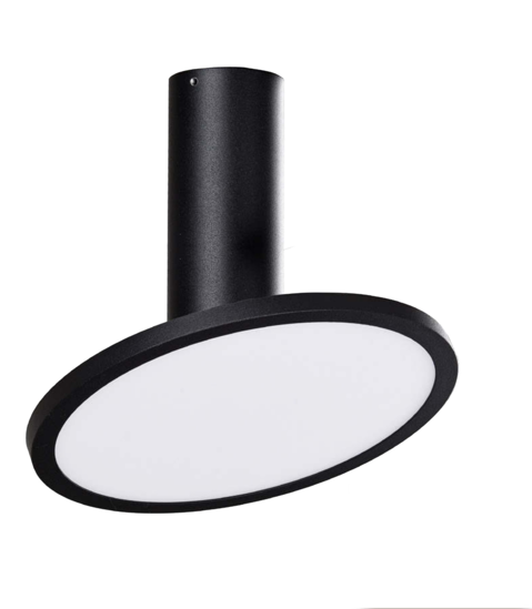 Faretto soffitto led 18w 3000k orientabile nero