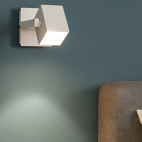 Mouse ap1 applique da comodino per camera da letto luce orientabile bianco ideal lux