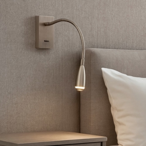 Applique per comodino da lettura led 3w grigio