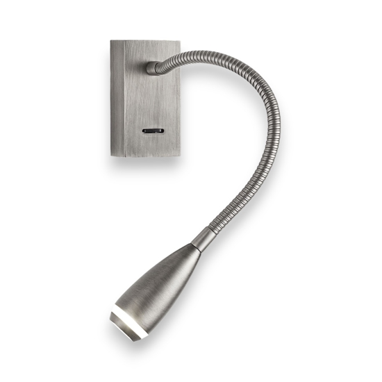 Applique per comodino da lettura led 3w grigio