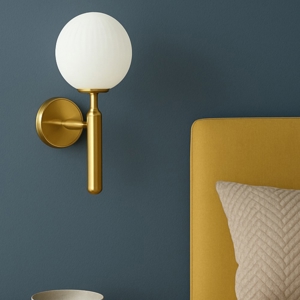 Applique per comodino camera da letto stile classico oro fp