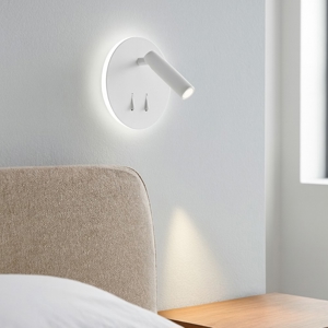 Perenz plug applique per comodino rotonda doppio led orientabile