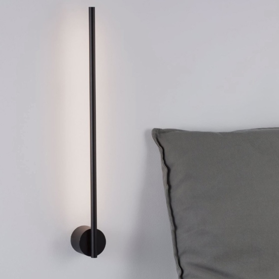 Applique per comodini bacchetta nera moderna Applique per comodini bacchetta nera moderna