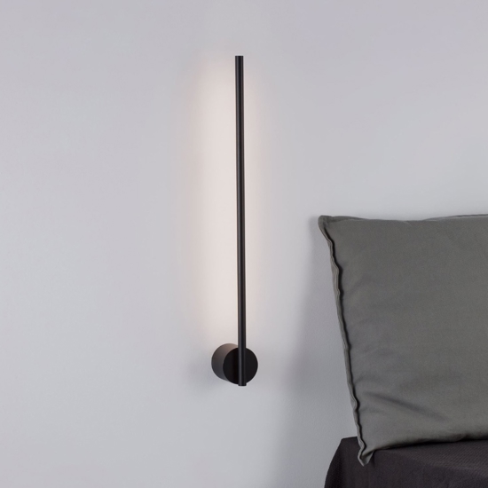 Applique per comodini bacchetta nera moderna Applique per comodini bacchetta nera moderna