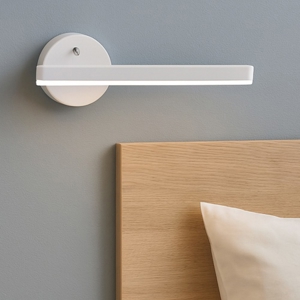Applique bianco led 4000k per comodino sinistro moderno fp