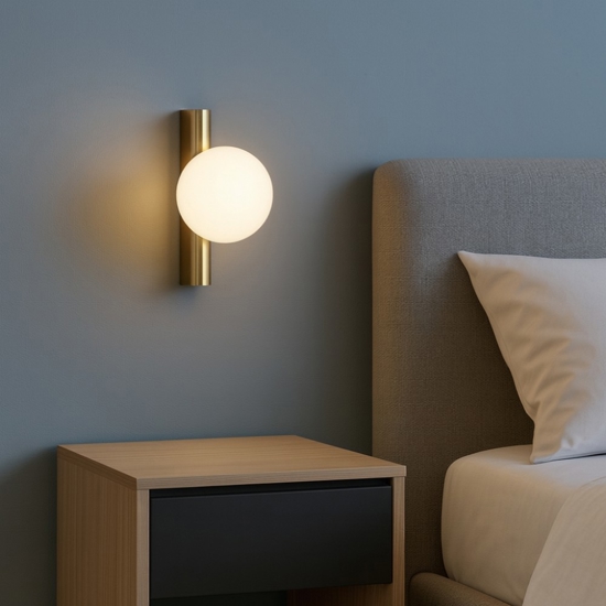 Maytoni avant-garde applique per comodino colore oro