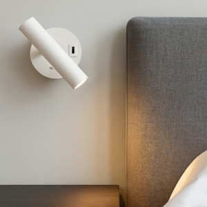 Applique da comodino bianco led 2w 3000 4000k vivida betu