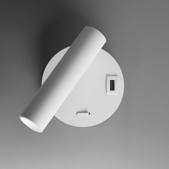 Applique da comodino bianco led 2w 3000 4000k vivida betu