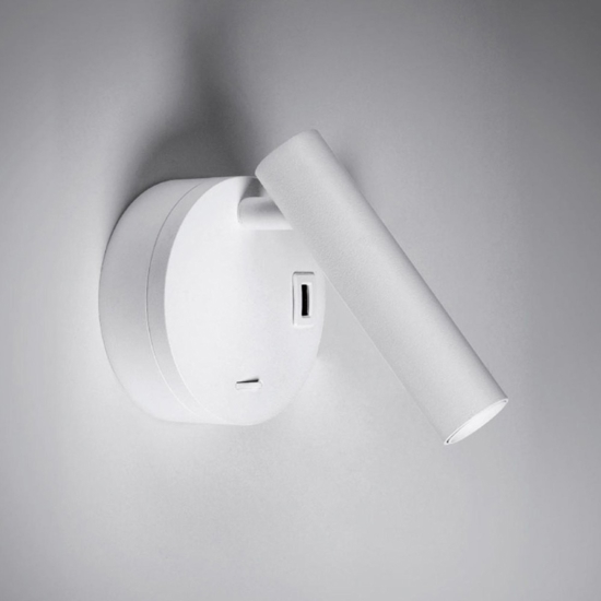 Applique da comodino bianco led 2w 3000 4000k vivida betu