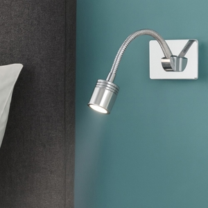 Dynamo ap applique da parete per comodino 3w 4000k orientabile ideal lux
