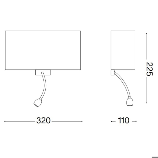 Hotel ap2 applique  comodino camera da letto hotel ideal lux Hotel ap2 applique  comodino camera da letto hotel ideal lux