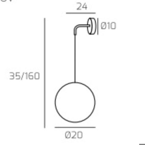Applique a sospensione pendente da letto bianca vetro fume Applique a sospensione pendente da letto bianca vetro fume