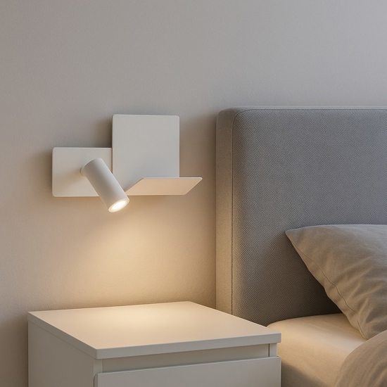 Ideal lux komodo-1 ap applique bianco sinistro per camera da letto