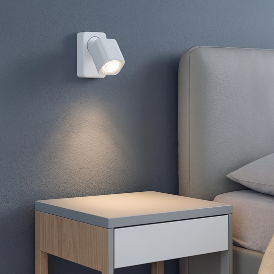 Rudy ap1 square ideal lux applique orientabile bianca