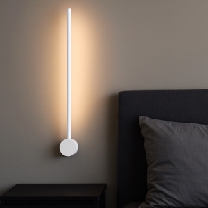 Applique bianco per comodini led 17w 3000k design moderna