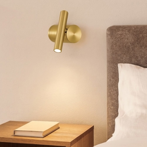 Applique oro per comodini camera da letto moderna led 3000k fp