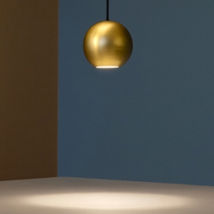 Lampada spoty a sospensione sfera oro led incasso per controsoffitto